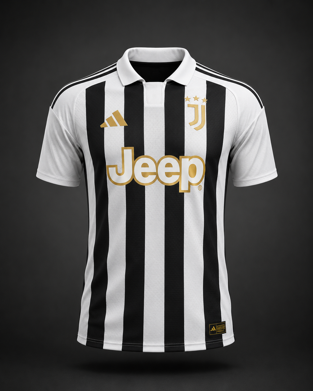 Maillot Juventus Noir & Blanc – Édition Premium