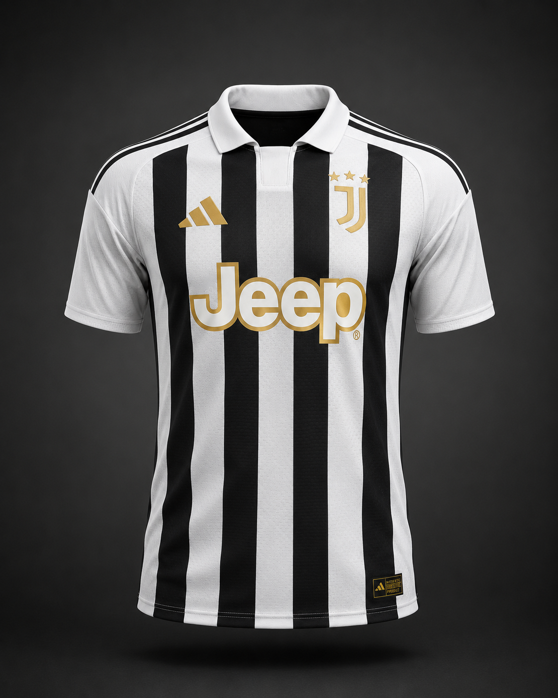 Maillot Juventus Noir & Blanc – Édition Premium