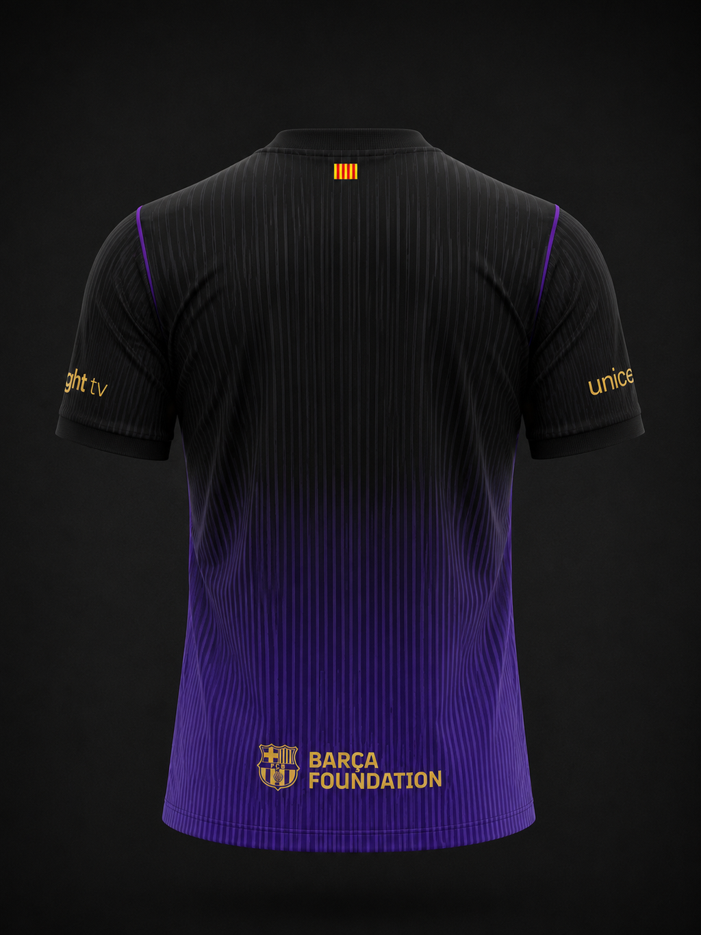 Maillot FC Barcelone Noir & Violet – Édition Premium