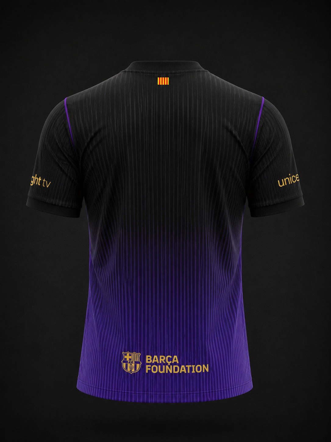 Maillot FC Barcelone Noir & Violet – Édition Premium