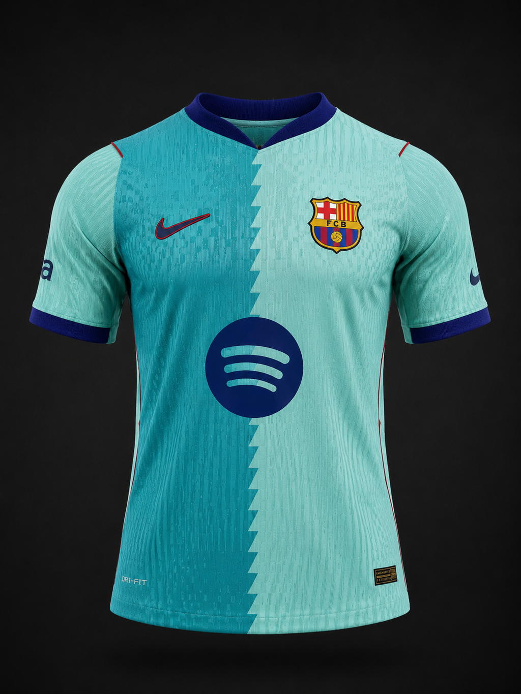 Maillot FC Barcelone Turquoise – Édition Premium
