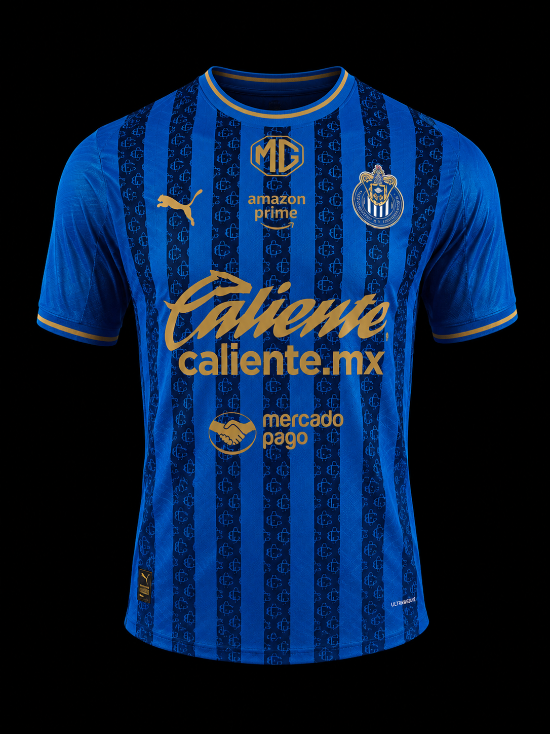 Maillot Guadalajara Bleu & Or – Édition Premium