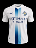 Maillot Manchester City Blanc & Bleu – Édition Premium