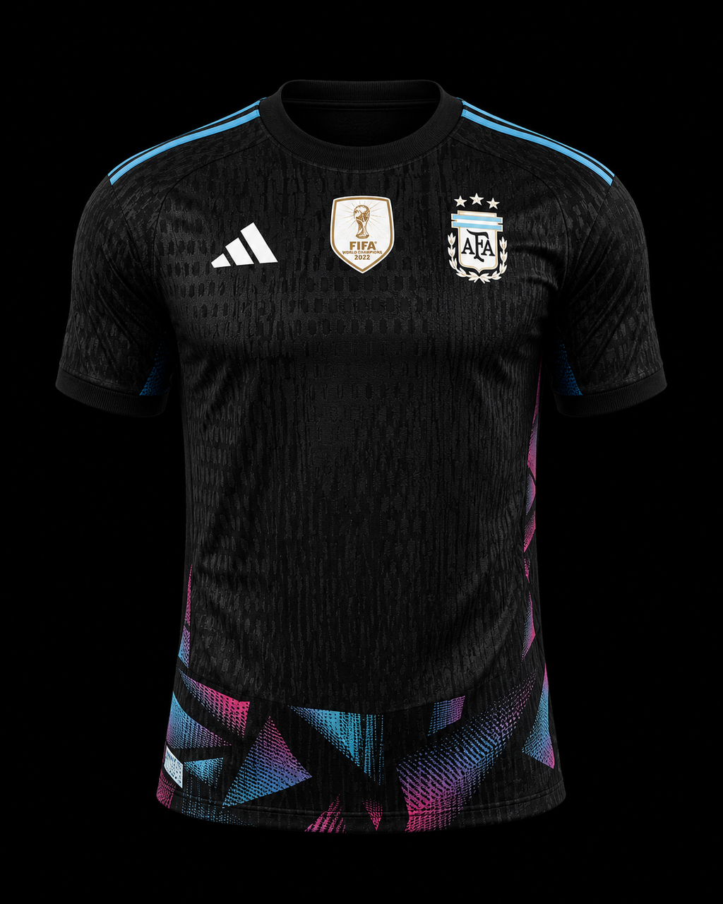 Maillot Argentine Noir – Champions du Monde