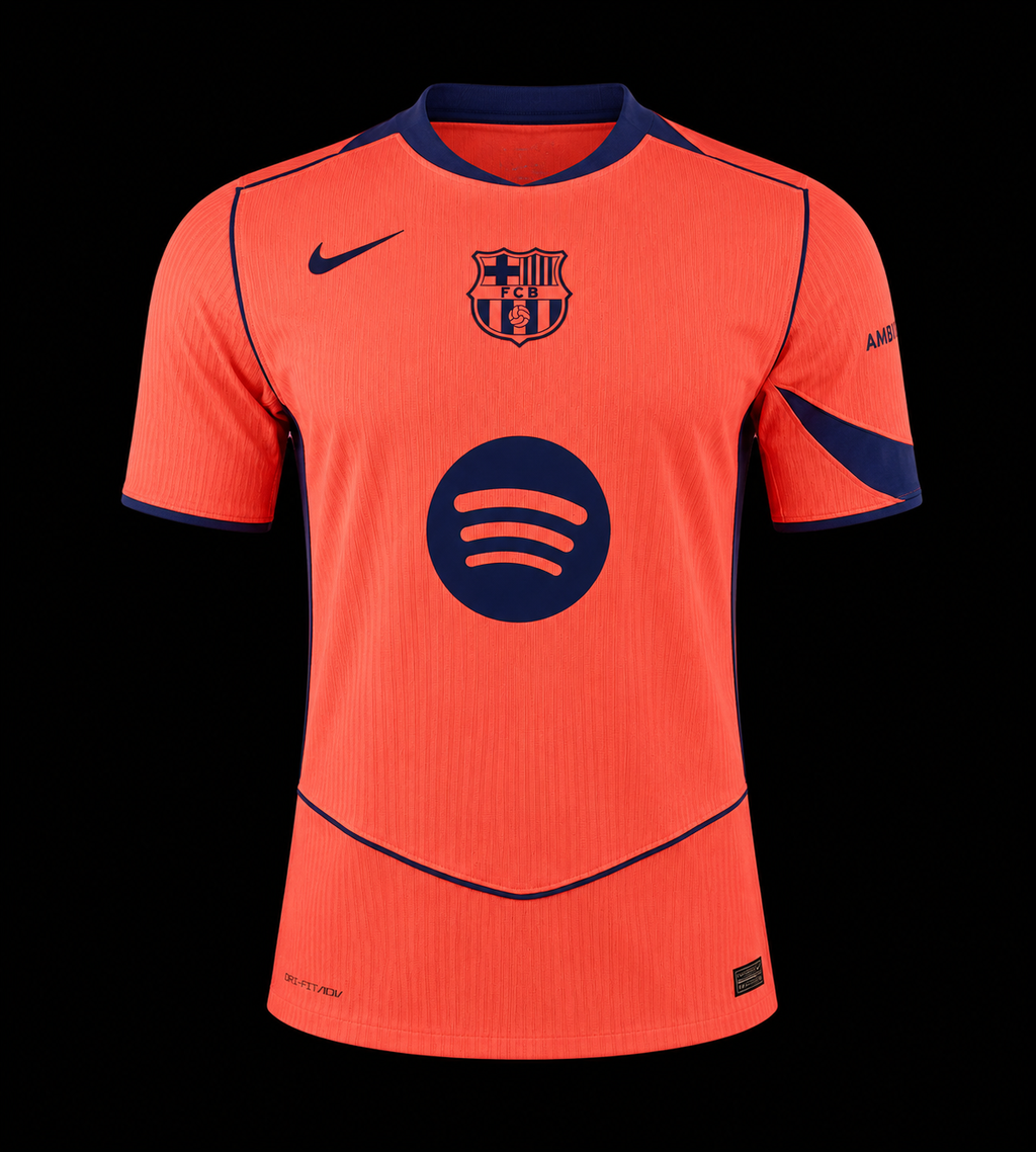 Maillot FC Barcelone Orange – Édition Extérieure