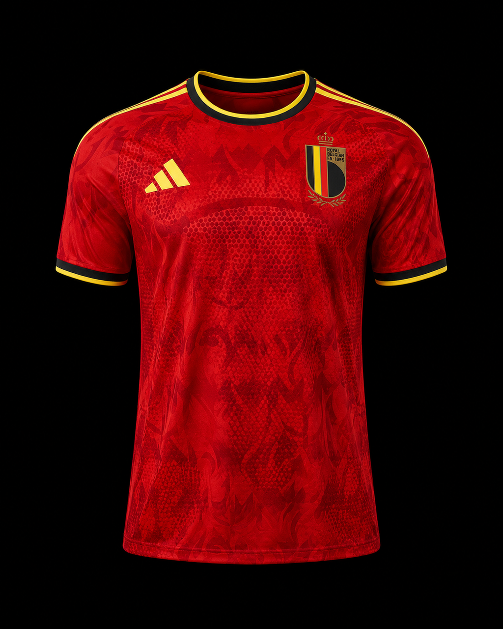 Maillot Domicile Belgique – Le Feu des Diables Rouges
