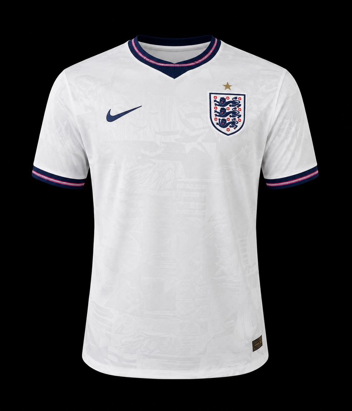 Maillot Domicile Angleterre – Le Rugissement des Three Lions
