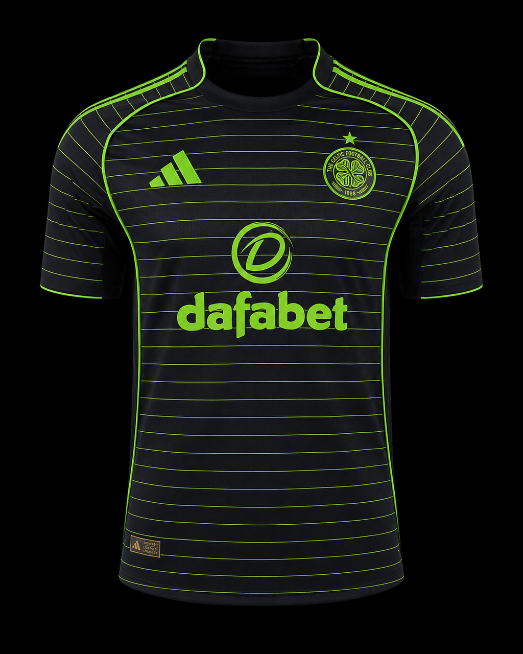 Maillot Extérieur Celtic FC – Édition "Néon Pinstripes"