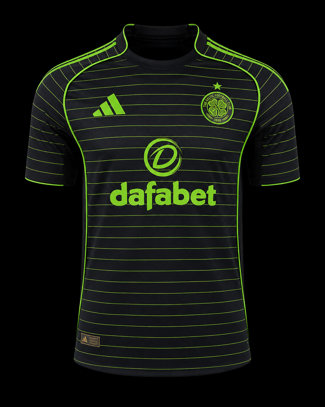 Maillot Extérieur Celtic FC – Édition "Néon Pinstripes"